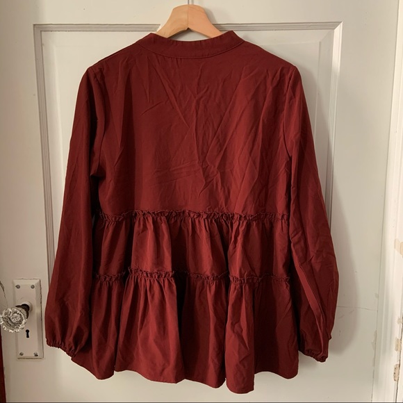 SHEIN Peplum Ruffle Top - Picture 2 of 7